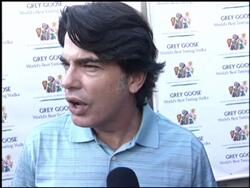 Glaser Pediatric AIDS Celebrity Golf Stock Footage