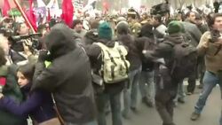 Water cannons used to disperse protesters wanting wage increase Instructional Video