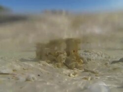 UNDERWATER: Waves splashing over Stock Footage