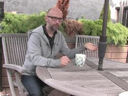 Moby Interview (clip 13) Stock Footage