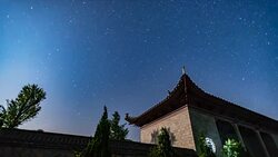 Star TIme Lapse, Milky Way Galaxy moving across the Night Sky Stock Footage