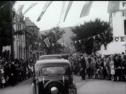 THE KING AND QUEEN'S VISIT - NO SOUND News Clip