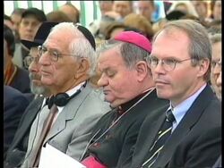 POLAND: SYNAGOGUE REOPENS NEAR AUSCHWITZ News Clip