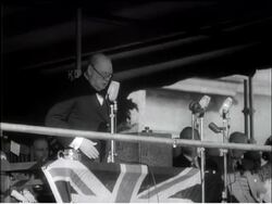 CHURCHILL AT LUTON HOO News Clip