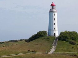 Hiddensee lighthouse Stock Footage