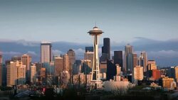 Space Needle, Low Angle Stock Footage