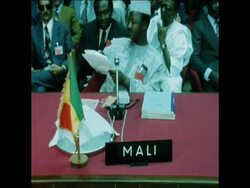 SYND 29 7 75 PRESIDENT AMIN ADDRESSES OPENING SESSION OF OAU News Clip