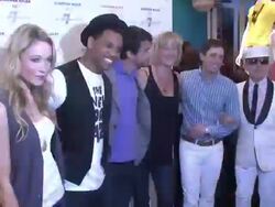 Katrina Bowden, Tristan Wilds, Matthew Settle, Susan Kellogg, Jonathan Adler, and Simon Doonan at the Jonathan Adler For 7 For All Mankind Launch Party at New York NY. (Footage by WireImage Video/GettyImages) Stock Footage