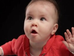 Baby Portrait Stock Footage