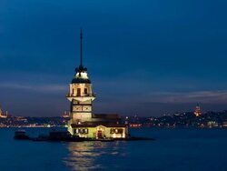 HD: Maiden Tower, Istanbul, TURKEY Stock Footage