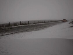 Snow Hits The UK Stock Footage