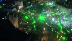 Aerial shots of continuing protests in Egyptian capital News Clip