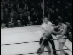 Vince Shomo vs Brian O'Shay boxing match Stock Footage