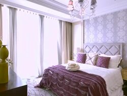 luxury sample bedroom interior and decoration, Real time. Stock Footage
