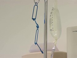 Chemotherapy IV Bag Stock Footage