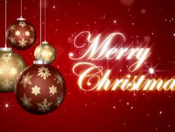 Merry Christmas with Ornament-Loopable Stock Footage
