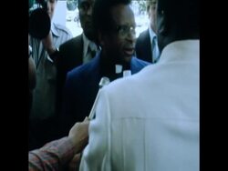 SYND 8 5 79 MEMBERS ARRIVE FOR THE FIRST BLACK PARLIAMENT OF RHODESIA News Clip