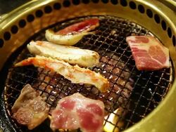 Yakiniku, japanese barbeque. Stock Footage