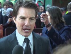 INTERVIEW - Tom Cruise on his character being fun to play and the D-day anniversary at Edge Of Tomorrow UK Premiere Stock Footage