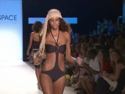 Models walk the runway during the L*Space by Monica swimwear 2012 show Stock Footage