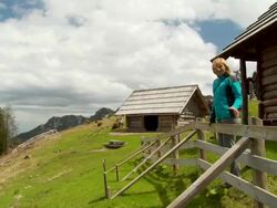 HD: Enjoying Alpine Life Stock Footage