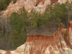 WS AERIAL ZO View of Little Grand Canyon / Georgia, United States Stock Footage