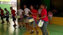 UK Royal Opera House director and ballet dancer meet young artists in shantytown News Clip