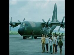 SYND 23-7-72 PRESIDENT MARCOS WATCHES FLOOD OPERATIONS News Clip