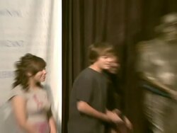 Earl Woods statue dedication and Tiger Woods Fist Pump Challenge launch Stock Footage