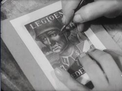 The designing, printing and sorting of postage stamps Stock Footage