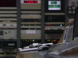 Engine room at work Stock Footage