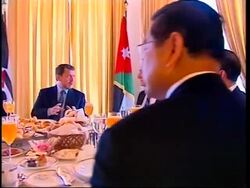 Abbas and Olmert embrace, ADDS Abbas comment News Clip