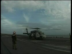 US military helicopters distribute aid, includes aerials News Clip