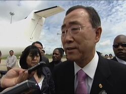UN chief on Suu Kyi; visits cyclone area Instructional Video