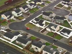 WS AERIAL View of row houses at suburbia / Oregon, United States Stock Footage