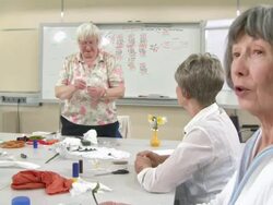 HD: Senior Women Showing Their Crafts Stock Footage