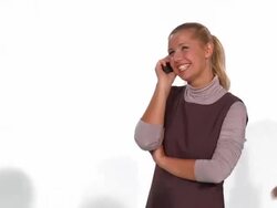 HD TIME-LAPSE: Relaxed Businesswoman Stock Footage