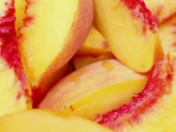 Peaches rotating Stock Footage