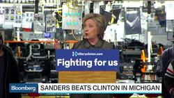 Sanders Tops Clinton in Michigan Primary Upset News Clip