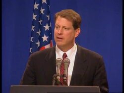 China - Gore addresses press conference News Clip