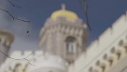 Portugal Sintra Pena Palace Lisbon Stock Footage