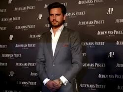 Scott Disick at the Lebron James  press conference Stock Footage