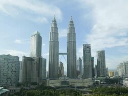 WS TL Kuala Lumpur cityscape timelapse Stock Footage