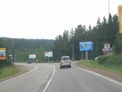 Listvyanka road Stock Footage
