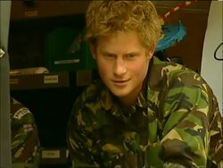 2007 MONTAGE MS Soldiers escorting Prince Harry during his visit to Royal Navy Bomb Disposal Unit / MS ZO Prince Harry in truck / MS ZO Prince Harry with fellow soldiers on Hornsea Island on October 31, 2007 / Portsmouth, England / AUDIO Stock Footage