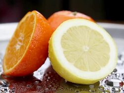 Lemon and orange - loopable Stock Footage