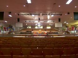 MS Interior of mason temple / Memphis, Tennessee, United States Stock Footage