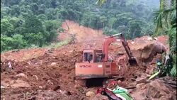 Digging in SLanka mudslides; Indian aid ship Instructional Video