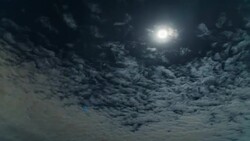 HD Timelapse : Moon with cloudy sky Stock Footage