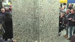 CLEAN : New sculpture honours victims of Paris Brussels attacks News Clip